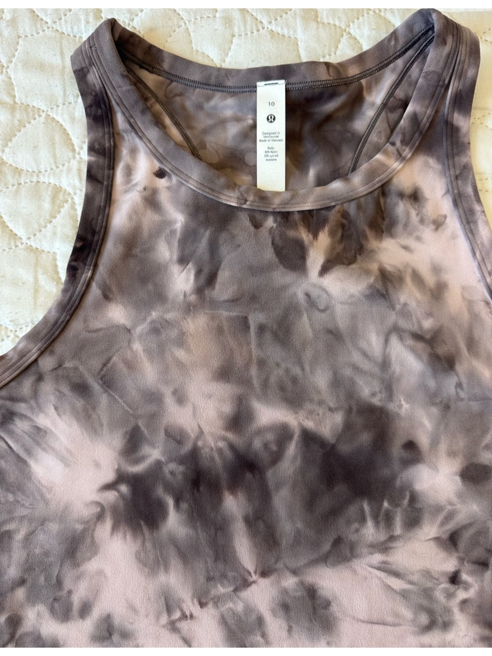 lululemon Align Hip Length Racerback Tank - Diamond Dye Mineral sz 10 - Picture 2 of 5